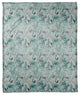 Chinoiserie Birds On Branches Blue Purple 50x60 Coral Fleece Blanket