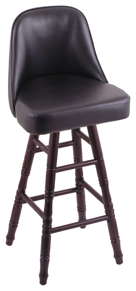 Holland Bar Stool, Grizzly Counter Stool, Turned Oak Legs
