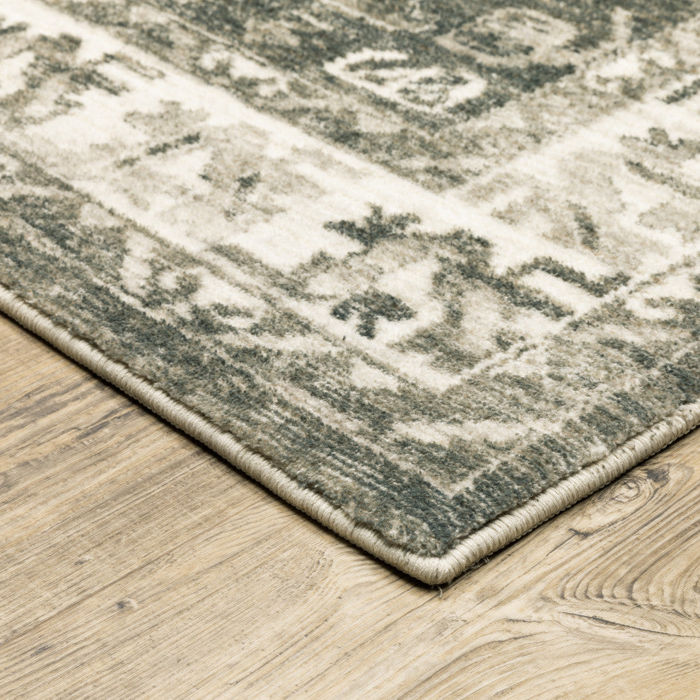 Oriental Weavers Savoy Indoor Rug Charcoal/ Ivory 2'' X 8''
