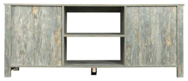 Living room TV stand farmhouse 4 storage shelf cabinet