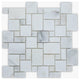 Calacatta Honed Versailles Pattern Marble Mosaic