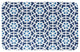 Navy and Blue Geo Circles 34x21 Bath Mat