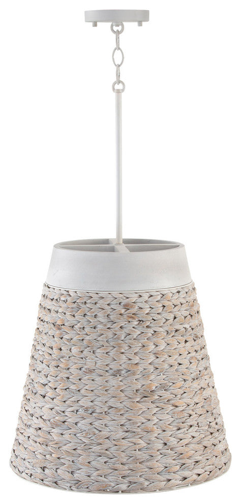 Capital Lighting 343941 Tallulah 4 Light 18"W Pendant - Chalk Wash