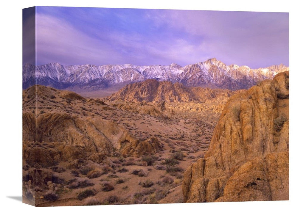 "Sierra Nevada Range From Alabama Hills, California" Artwork, 16" x 12"