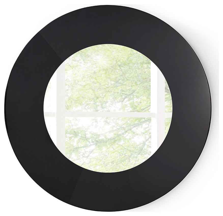 Mirror, High Gloss Black Lacquer