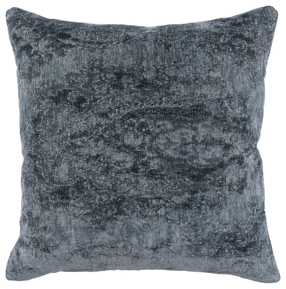 Doolin Jacquard 22' Throw Pillow, Blue