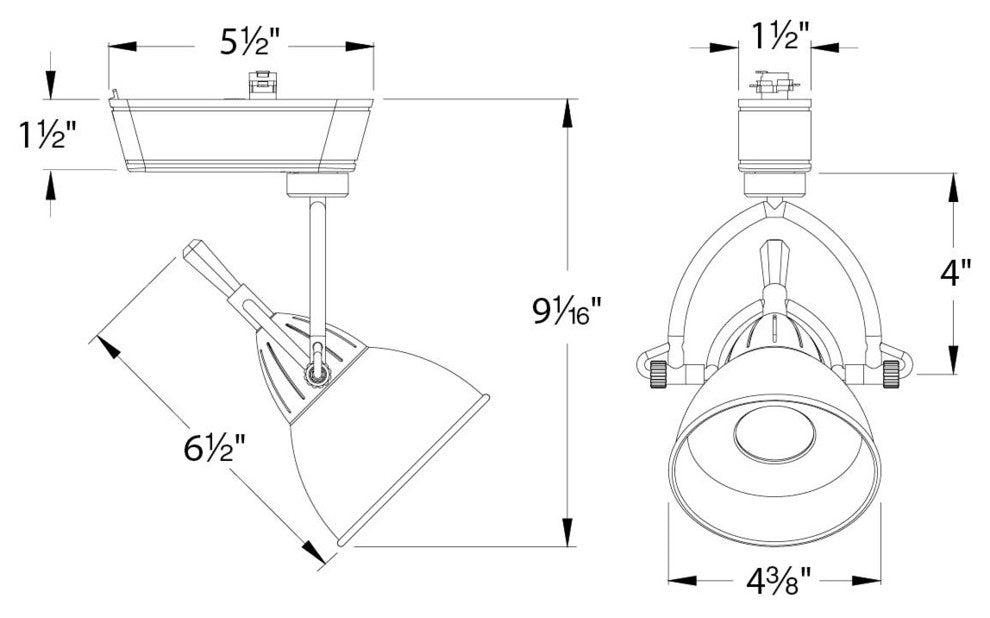 LED710 Cartier LED 3000K 20 Degree Beam, Antique Bronze for L Track