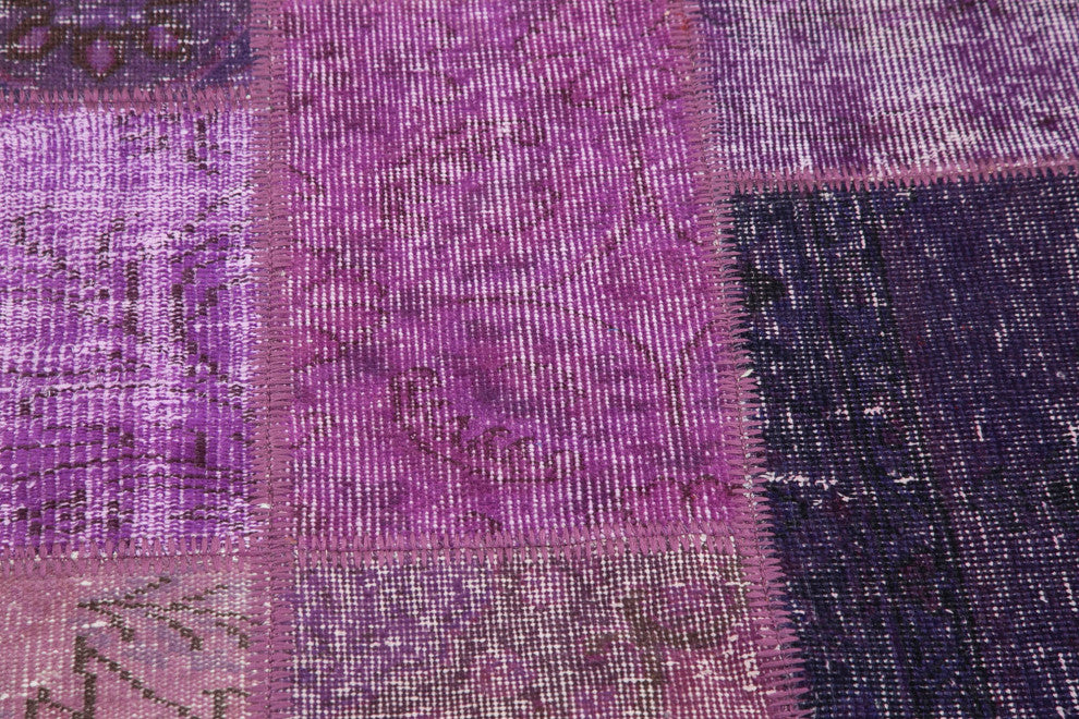Rug N Carpet - Handmade Anatolian 4' 9" x 4' 9" Antique Round Patchwork Rug