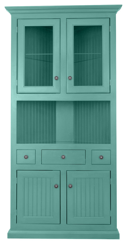 Eagle Furniture Corner Dining Hutch/Buffet, Aqua Fiesta