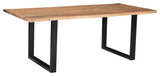 Solid Wood Angled Leg Dining Table - 80 Inch