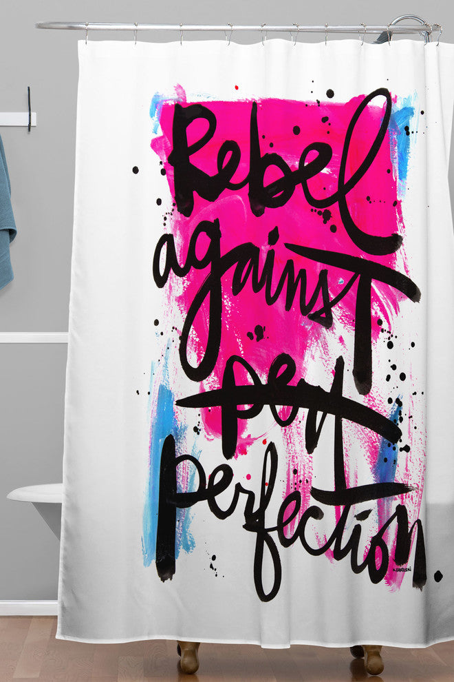 Deny Designs Kal Barteski Rebel Against Perfection Shower Curtain