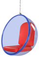 Modern Classics Bubble Hanging Chair Blue Acrylic, Red