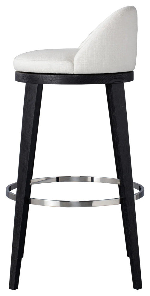 Sonder Living Hampstead Bar Stool | Charcoal Oak