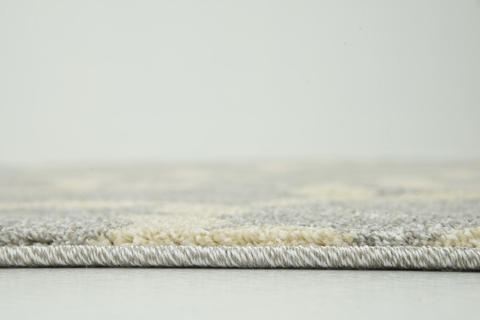 Rug Unique Loom Trellis Light Gray Round 6' 0 x 6' 0