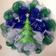 Winters Night Handmade Deco Mesh Wreath
