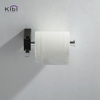 Artis Bathroom Hardware Accessory Tissue Holder With Hook, Chrome Black
