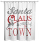 Santa Claus is Coming to Town 71x74 Shower Curtain