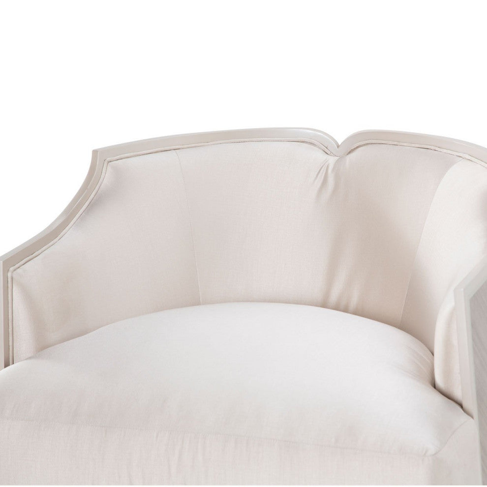 Aico Amini Camden Court Accent Chair in Pearl