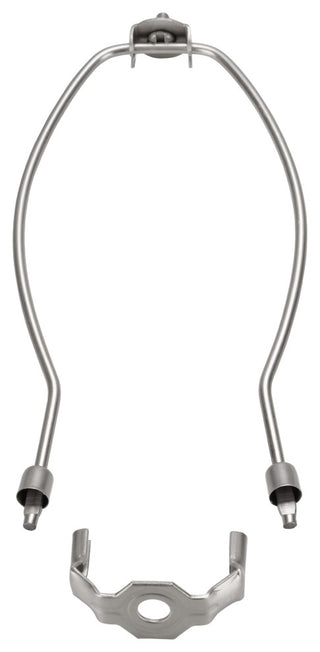Aspen Creative 20002-2 8.5" Lamp Harp With Saddle, Satin Nickel
