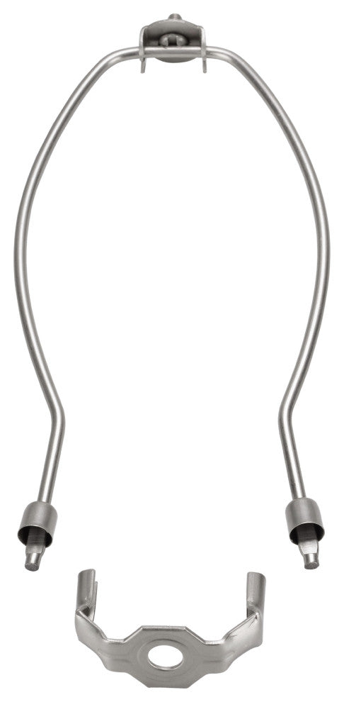 Aspen Creative 20002-2 8.5" Lamp Harp With Saddle, Satin Nickel