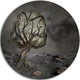 Burden Of Life, Abstract Digital Art Large Disc Metal Wall Art, 11"