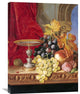 "Grapes and a Peach" Stretched Canvas Giclee by Edward Ladell, 23"x30"