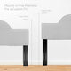 Headboard, King Size, Velvet, Light Gray, Modern Contemporary, Bedroom