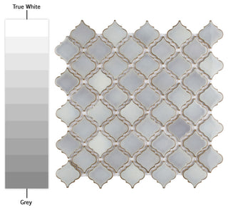 Hudson Tangier Mosaic Floor and Wall Tile, Grey Eye