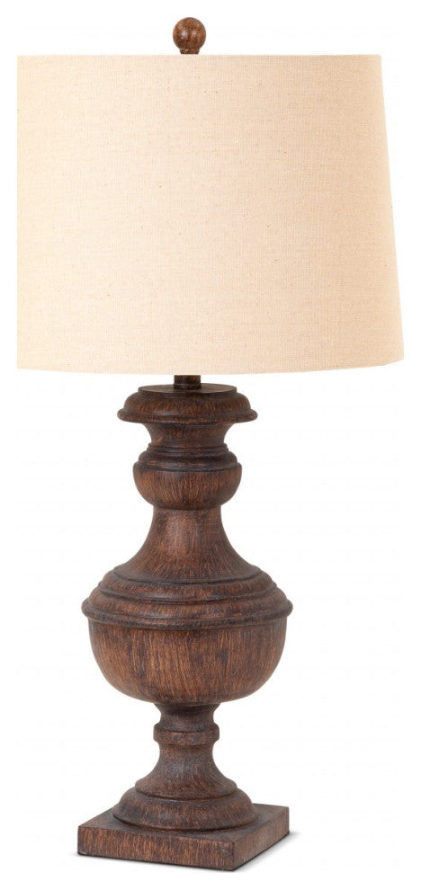 Set of 2 Brown Traditional Vase Table Lamps