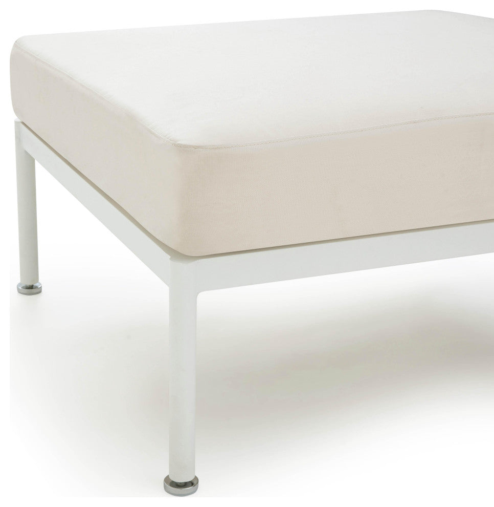 Dunes Cream Outdoor Ottoman