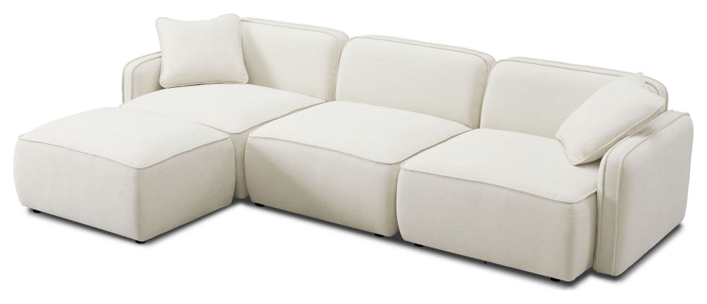 Travie 4-Piece Modular Sectional, Sand
