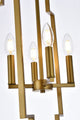 Robin 4-Light Pendant, Brass