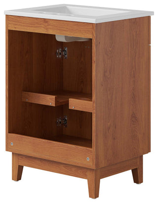 Miles 24" Bathroom Vanity - White Walnut