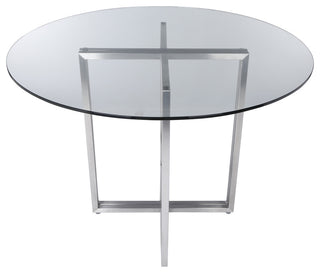 Legend Dining Table Bases Only, Brushed Stainless Steel