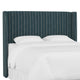 Queen Wingback Headboard, Fritz Indigo