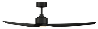 Stella Indoor/Outdoor 3-Blade Smart Ceiling Fan 60" Matte Black, Light Kit