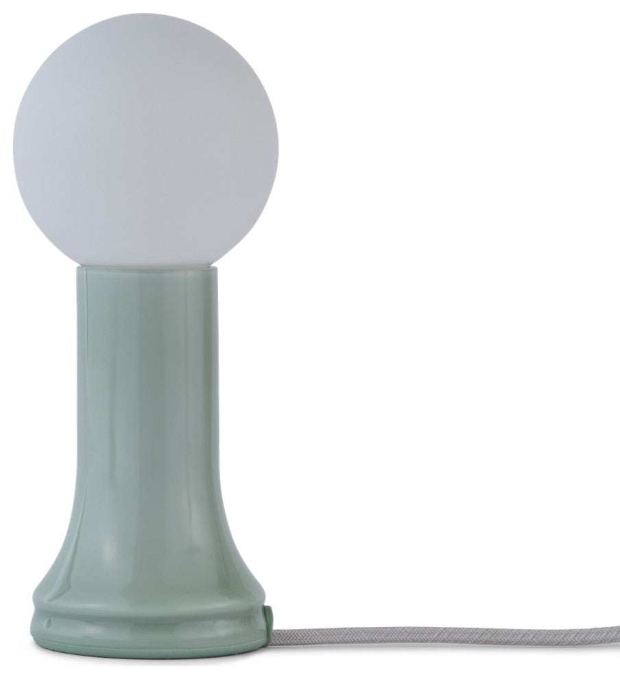 Shore Table Lamp Sea Green with G95 LED Bulb