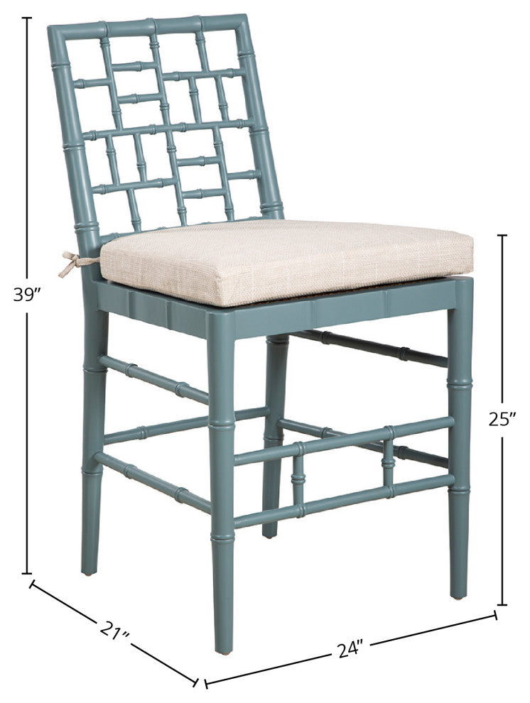 Hugo 39" Tall Counter Stool, Light Blue