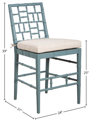 Hugo 39" Tall Counter Stool, Light Blue
