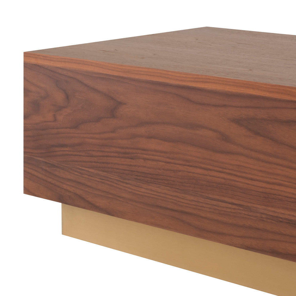 Jakoby Rectangle Coffee Table, Walnut
