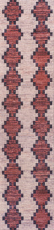 Timantii Modern Trellis Kilim Area Rug, 2x8