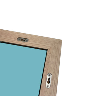 24" Rectangle Framed Mirror in Neutral Finish