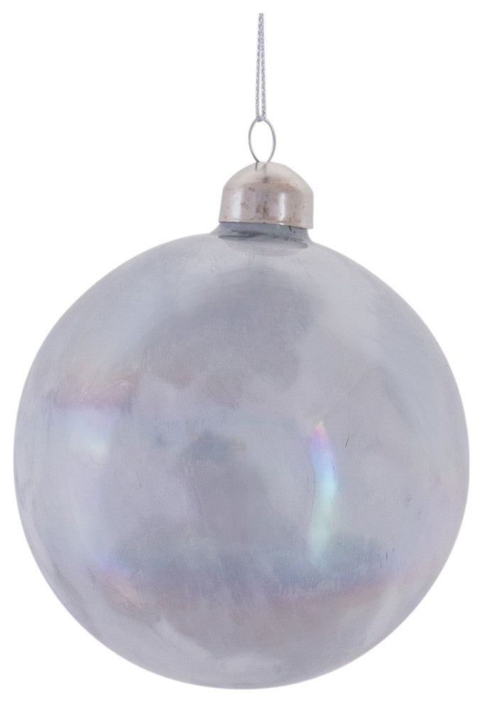 Irredescent Glass Ball Ornament, 12-Piece Set