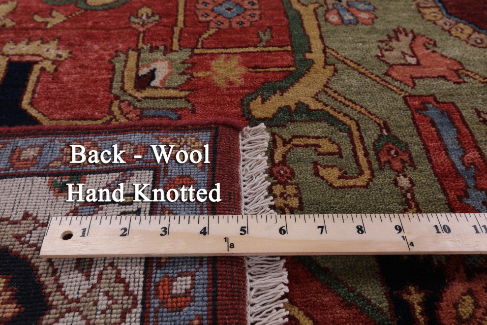 Handmade Persian Fine Serapi Wool Rug 8' 0" X 9' 10" - Q14690