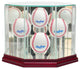 Octagon 4 Baseball Display Case, Cherry