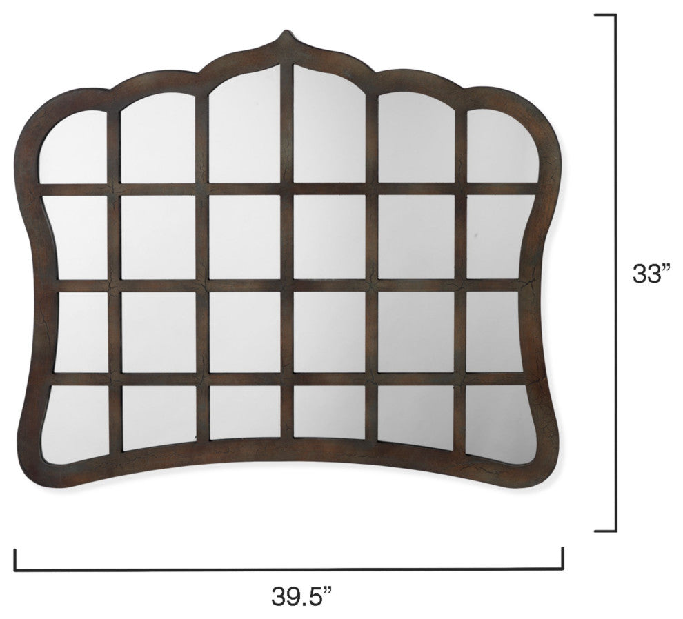 Window Wood Mirror