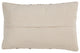 Striped WovenThrow Pillow, Ivory, 13"x20", Down Filled