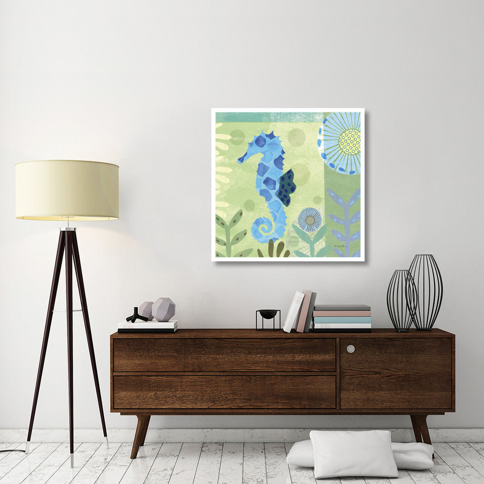 "Underwater World III" Digital Paper Print by Farida Zaman, 38"x38"
