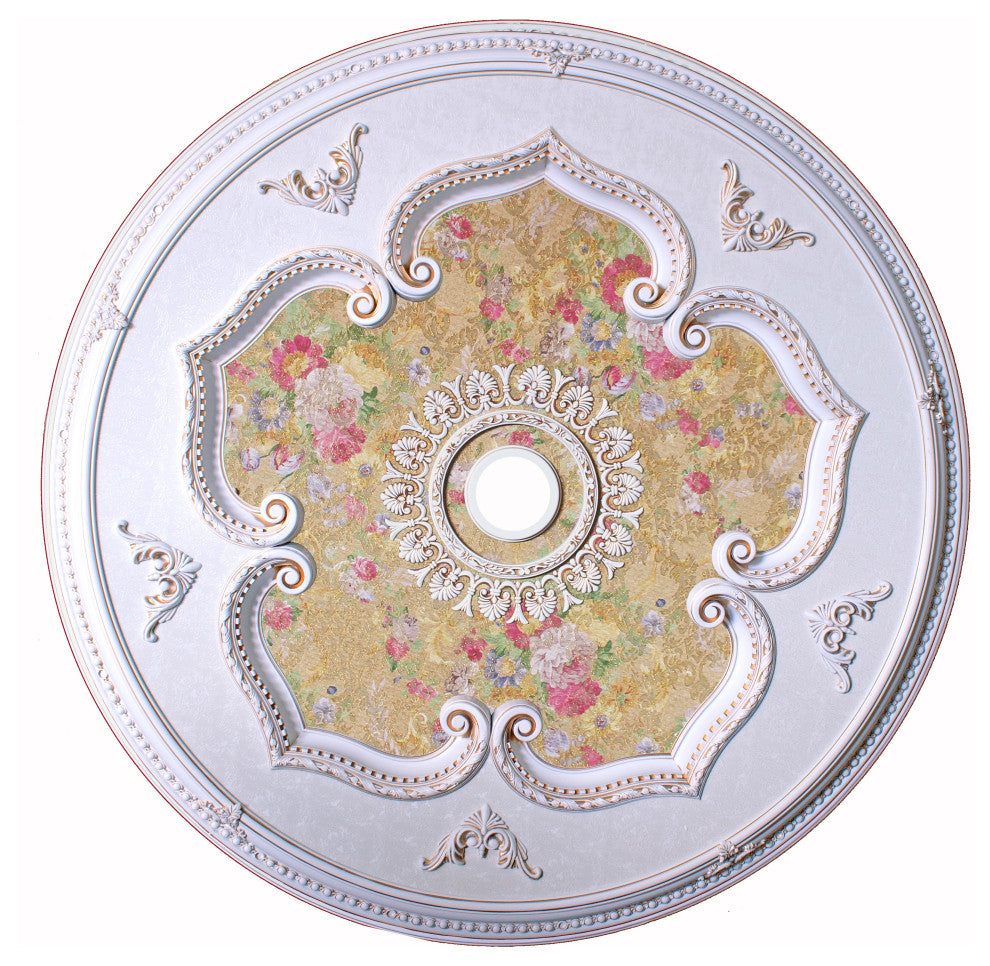 Artistry Lighting, Round 51" Antique White Ceiling Medallion (ART13-F1-080)