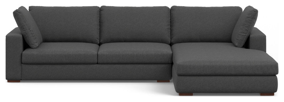 Charlie Right-Facing Sectional in Tightly Woven Performance Fabric